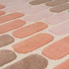 Modern area rug - Rado Fossil Terracotta