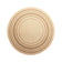 Round Jute Outdoor Rug - Mavi Border Cream/Brown