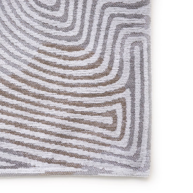 Modern Floor Rug - Meditation Coral 9228 White