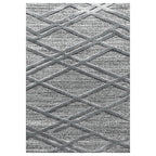 Scandinavian floor rug - Pitea Double Grey