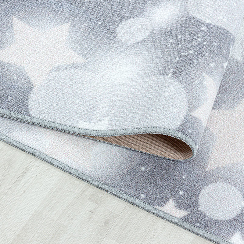 Children's floor rug - Pleun Stars Grey