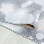 Children's floor rug - Pleun Stars Grey