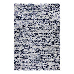Wool bobble floor rug - Madeleine Black/White