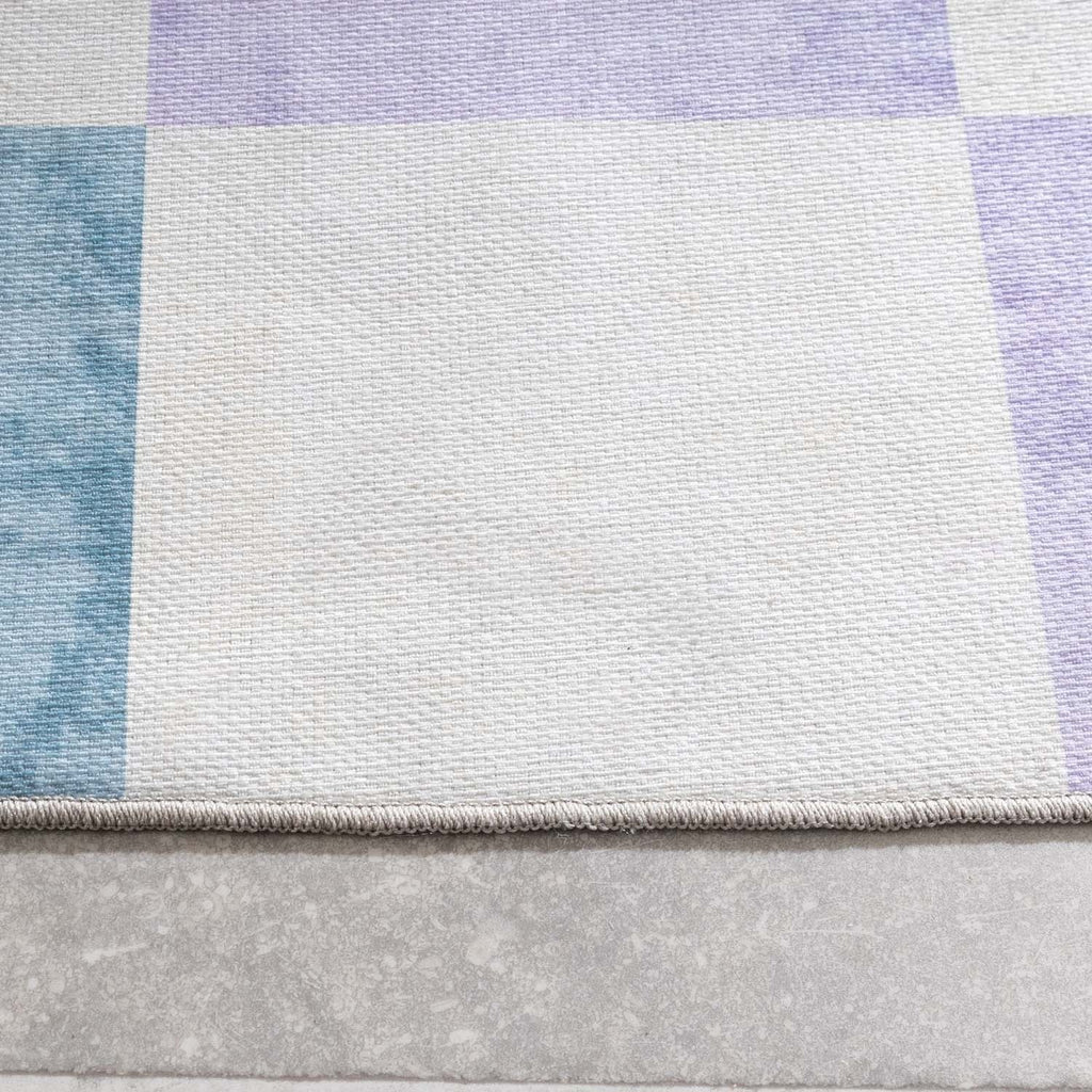 Retro Indoor Outdoor Rug - Pop Cubes Lilac