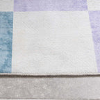 Retro Indoor Outdoor Rug - Pop Cubes Lilac