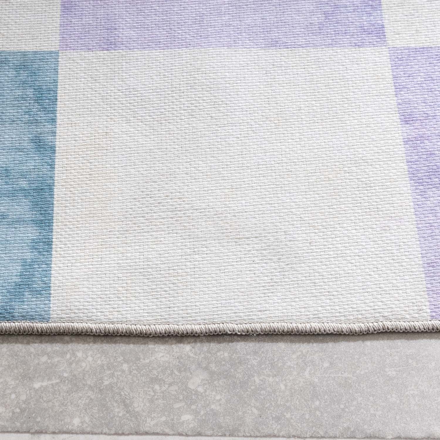 Retro Indoor Outdoor Rug - Pop Cubes Lilac