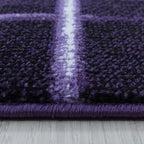 Modern floor rug - Streaky Scratch Purple/White
