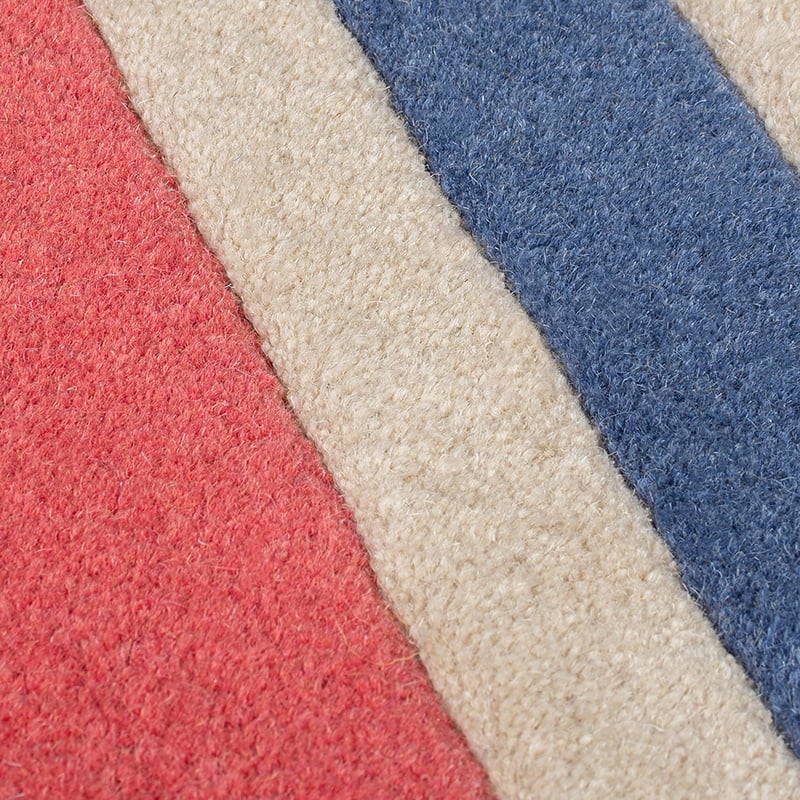 Modern floor rug - Illo Piano Pink/Multicolor