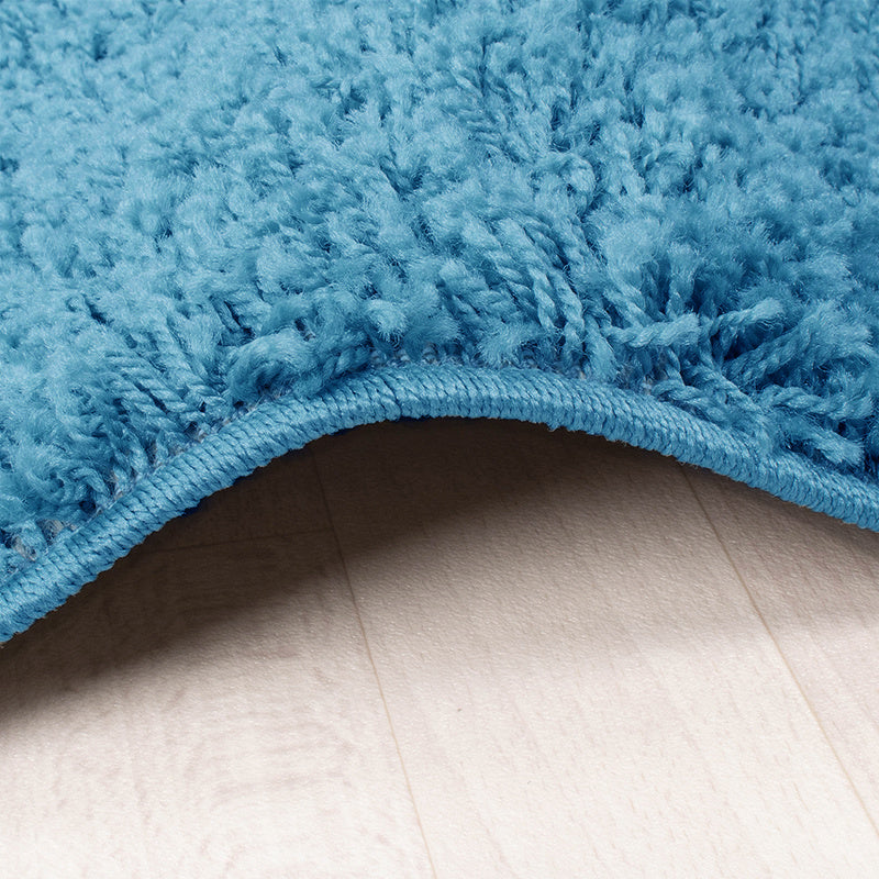 High Pile Rug - Solid Turquoise