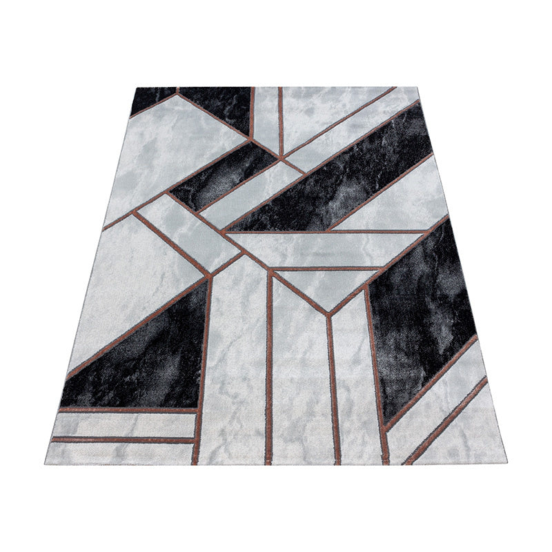 Modern Floor Rug - Marble Design Grey/Brown