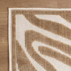 Washable Rug - Dunya Zebra Beige/White