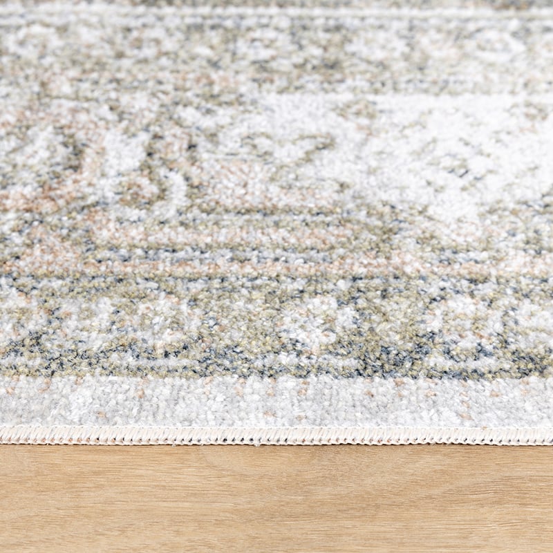 Washable Rug - Nova Aztec Olive Green