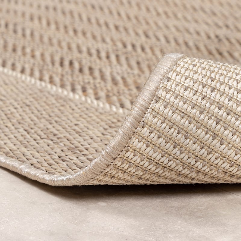 Jute Outdoor Rug - Fora Edge Natural