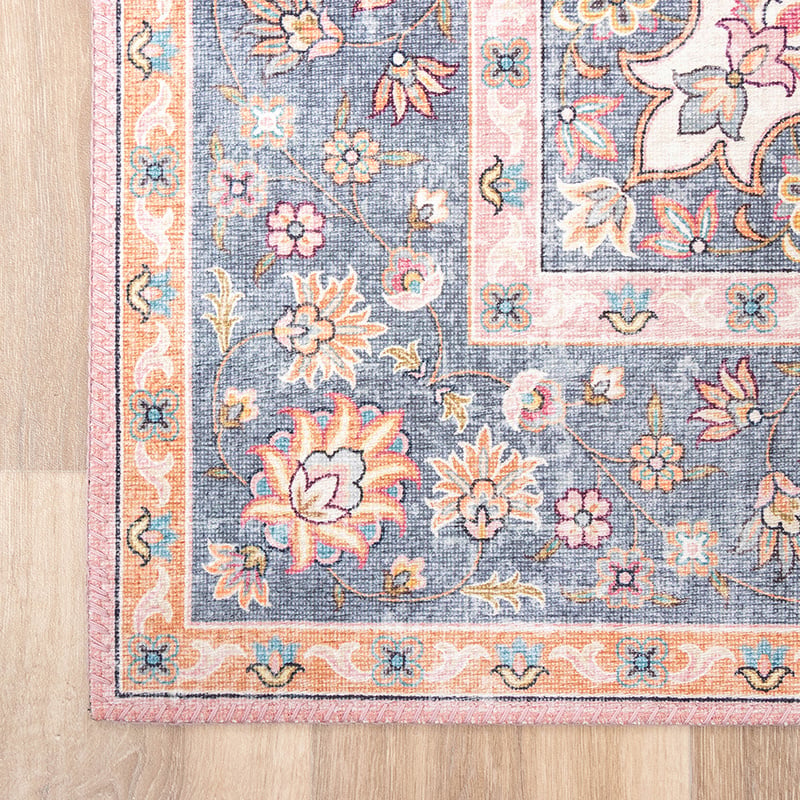 Vintage Rug - Lily Medallion Pink