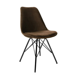 Chair Velvet - Coffee Brown