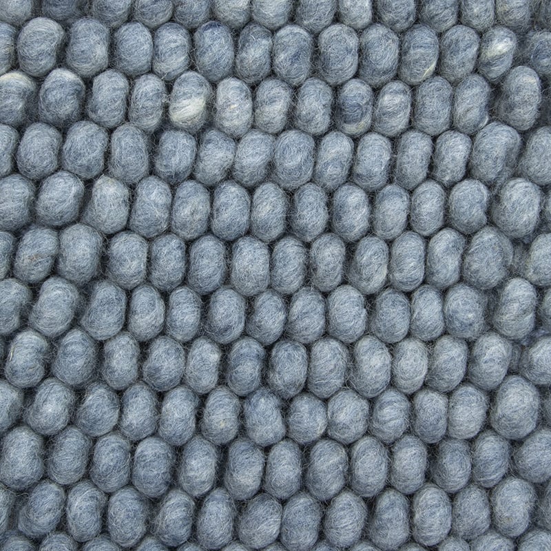 Wool floor rug - New Loop Light Blue 227
