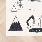 Kids Car Rug - Dex Road Black