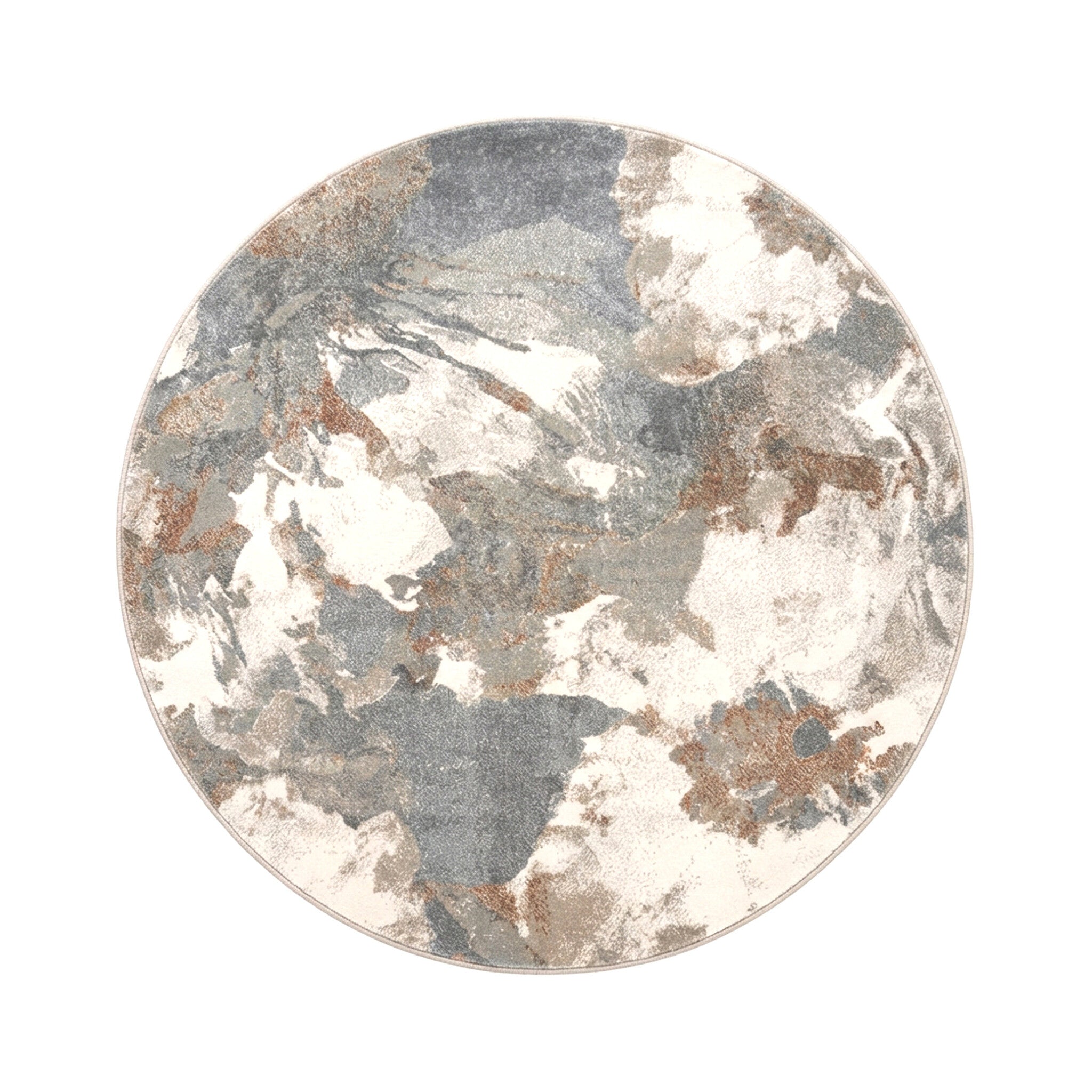 Round washable rug - Misha Flow Multicolor