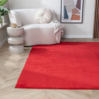 Washable Rug - Vivid Red