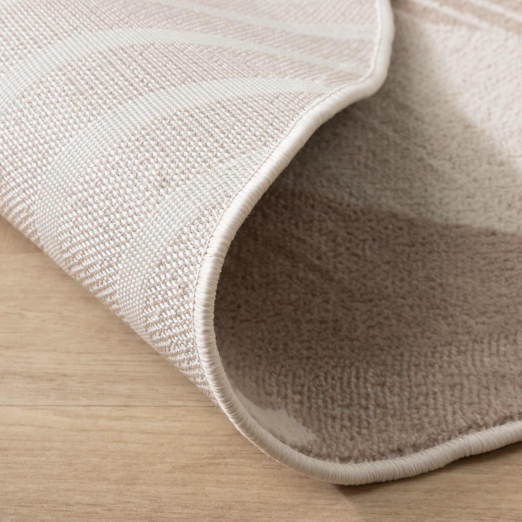 Round Japandi Rug - Aurora Shapes Beige