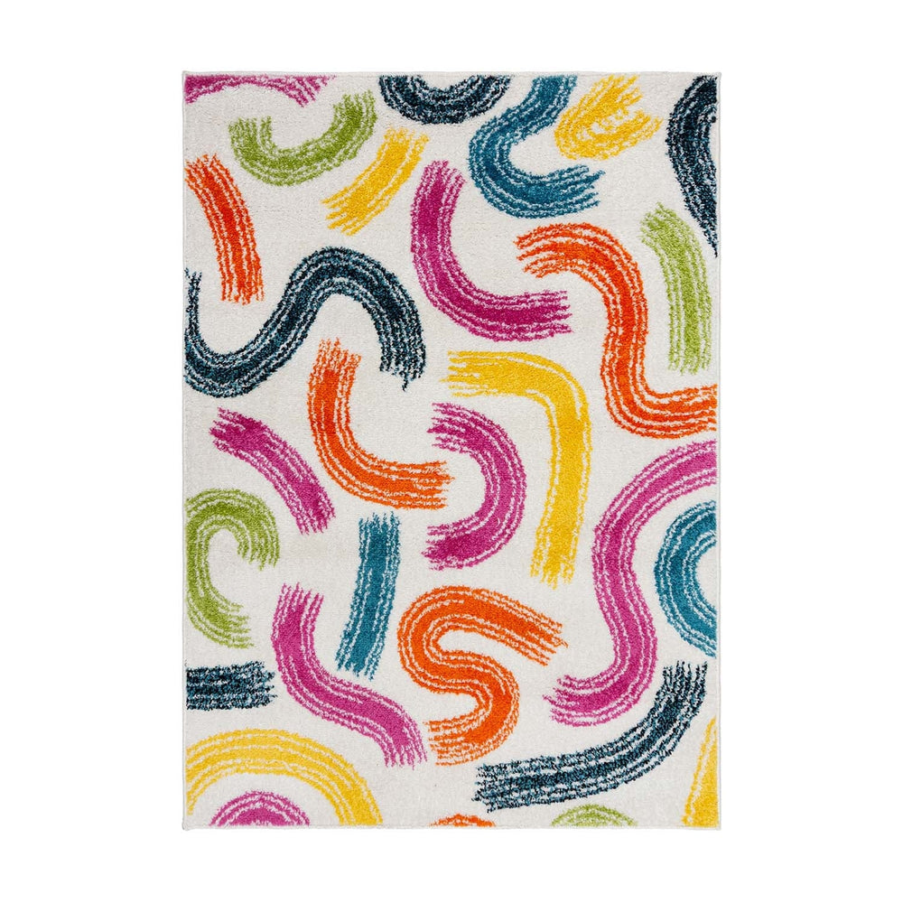 Colorful children's floor rug - Radiso Doodle Multicolor