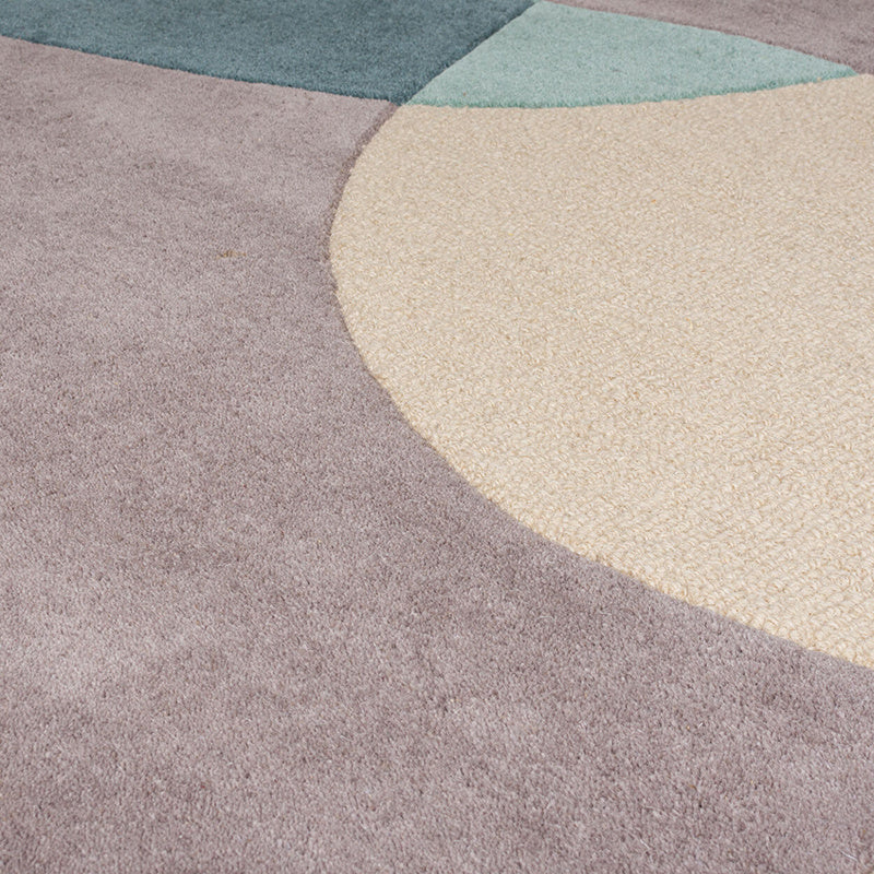 Modern floor rug - Rado Glow Grey/Blue
