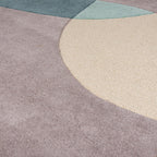 Modern floor rug - Rado Glow Grey/Blue