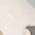 Scandinavian Rug - Lova Maze Cream