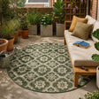 Round Outdoor Rug – Rio Flower Green