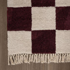 Checkerboard rug - Blox Fringe Red