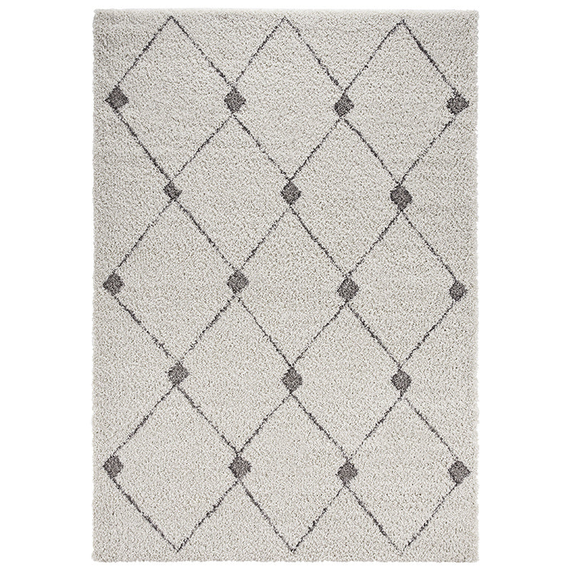 High-pile floor rug - Allure Create Gray