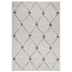 High-pile floor rug - Allure Create Gray