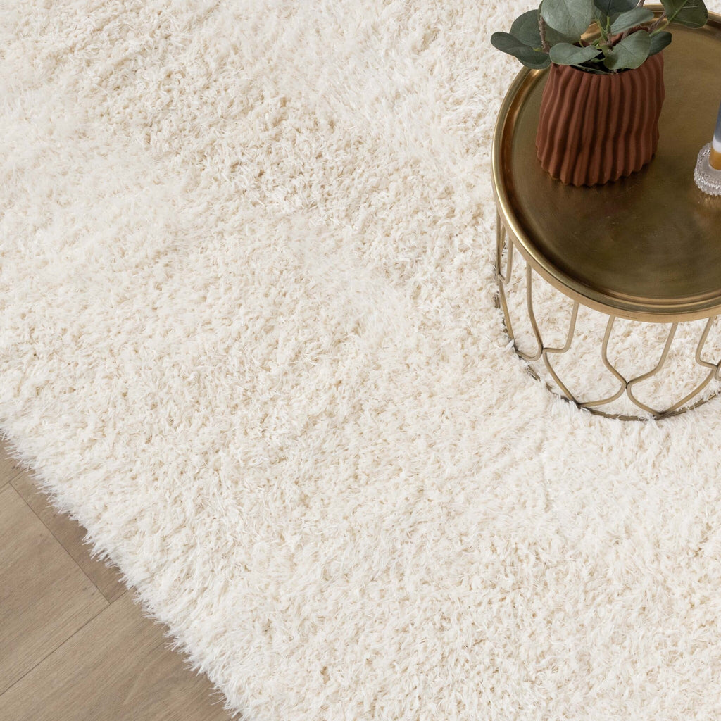 Shaggy Rug - Blaze Cream/White