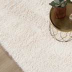 Shaggy Rug - Blaze Cream/White