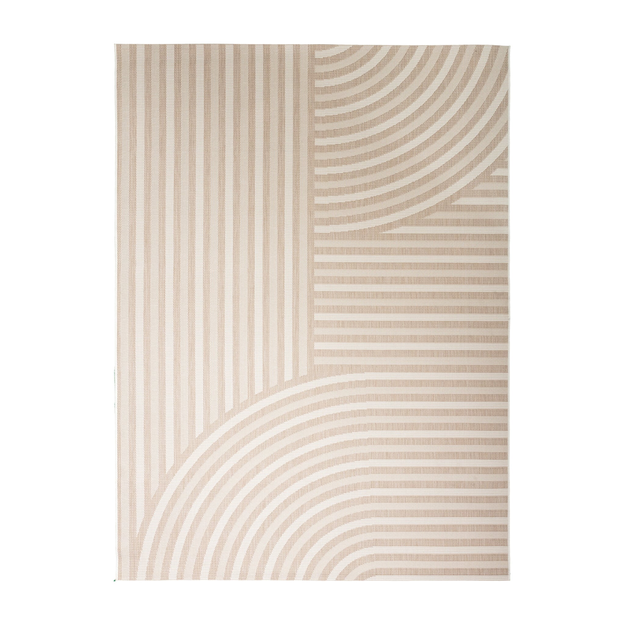 Outdoor Rug Capri Curves Beige Cream