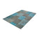 Patchwork floor rug - Delany Grey/Aqua