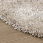 Oval Shaggy Rug - Blaze Beige/Grey