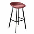 Velvet bar stool - Pink