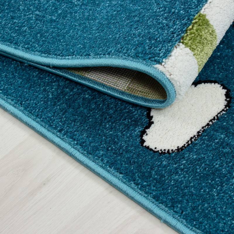 Children's Floor Rug - Mila Pirate Blue/Green