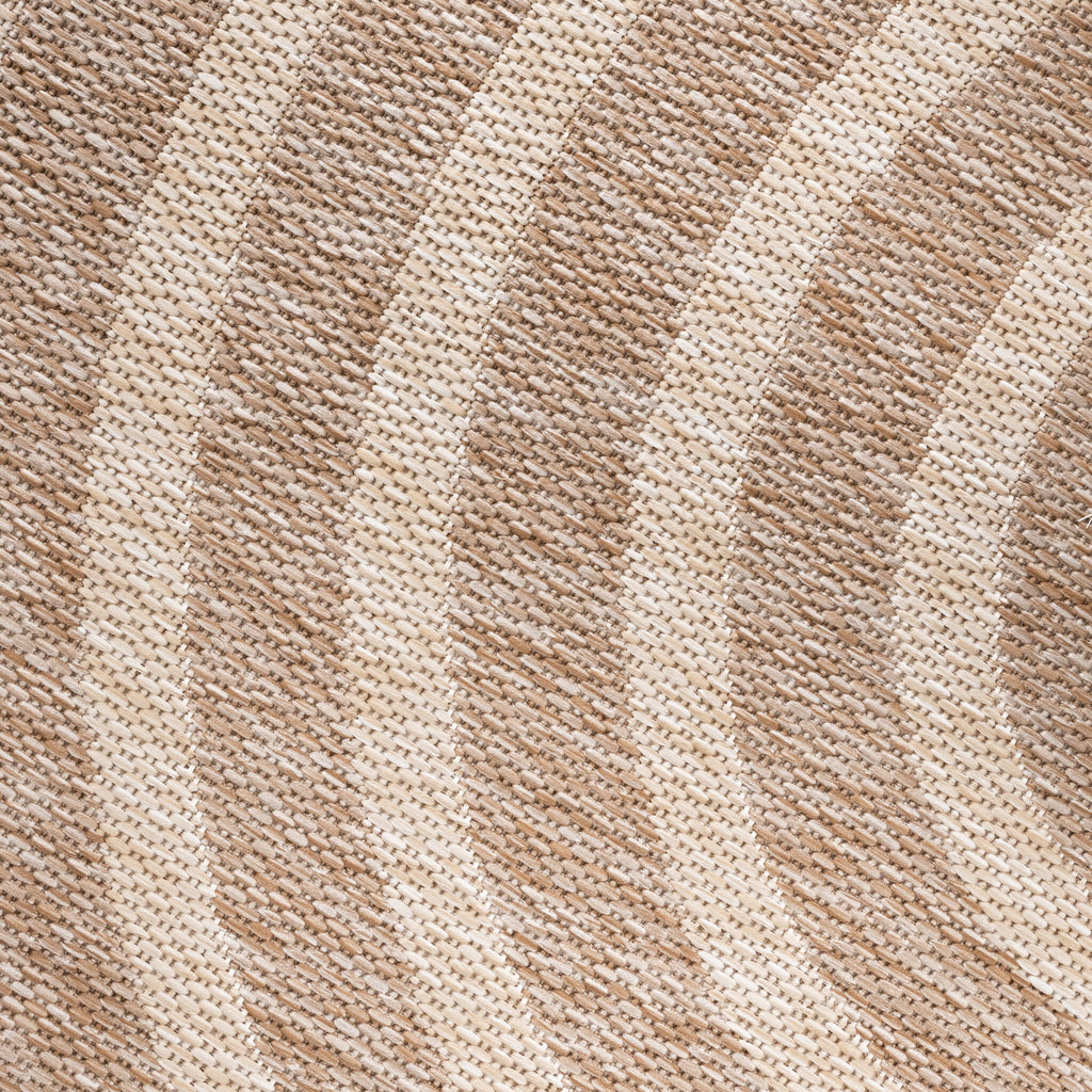 Round Indoor Outdoor Rug - Sierra Arches Beige/Cream