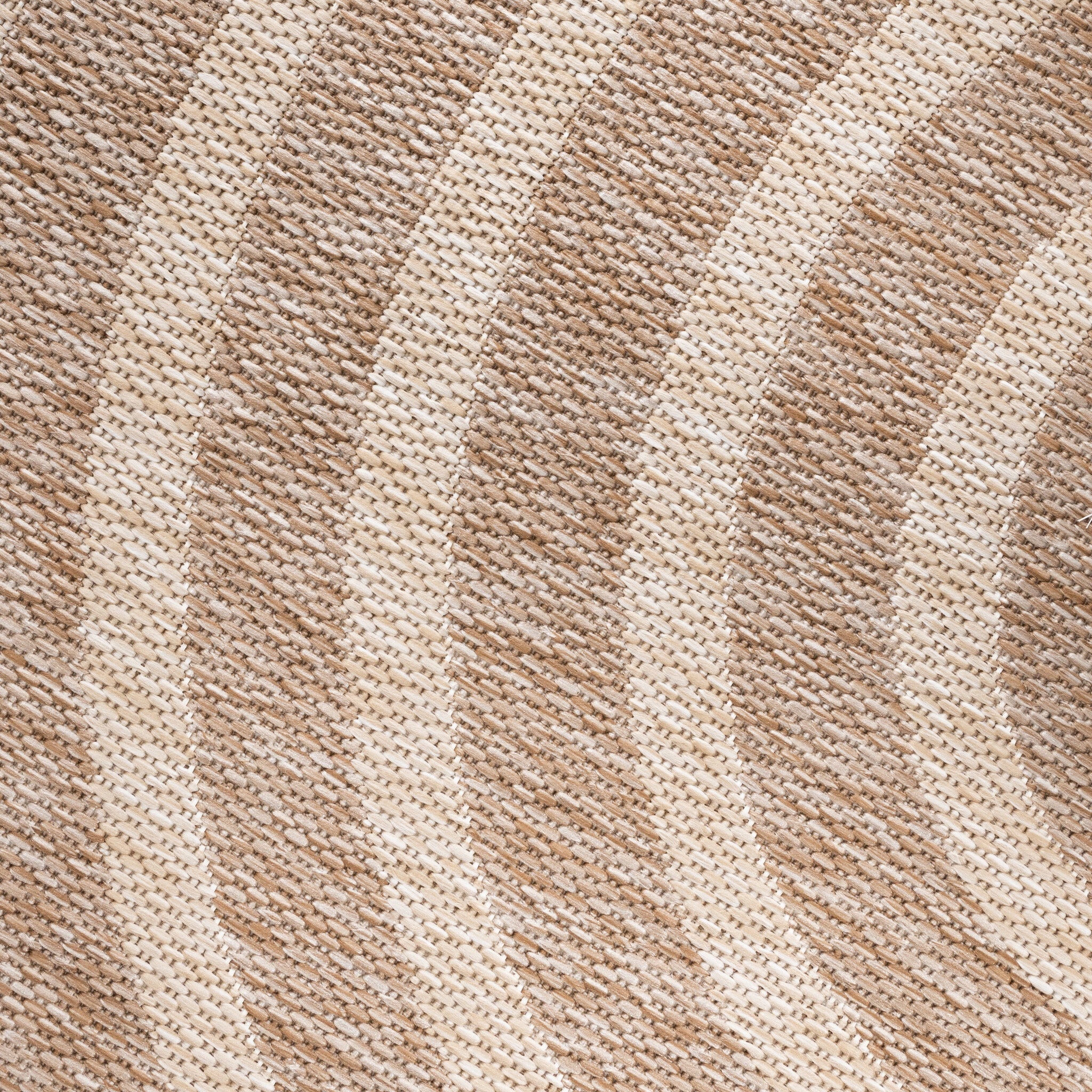 Round Indoor Outdoor Rug - Sierra Arches Beige/Cream