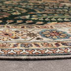 Oval Vintage Outdoor Rug - Santo Flora Dark Green