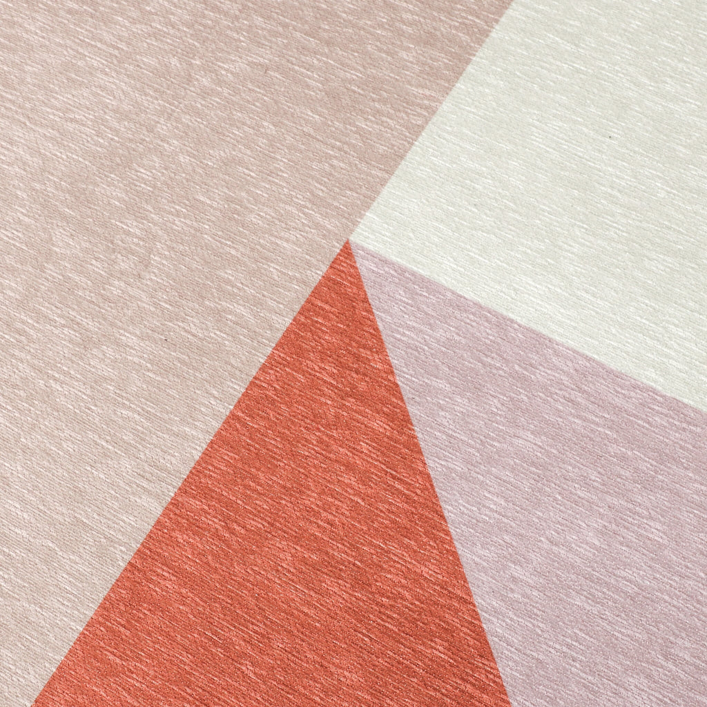 Geometric Rug – Swing Shapes Blue/Pink