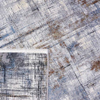 Soft Floor Rug - Olisa Blue/Terra
