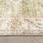Vintage Outdoor Rug - Santo Medallion Green