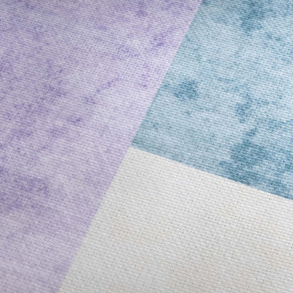 Retro Indoor Outdoor Rug - Pop Lines Lilac