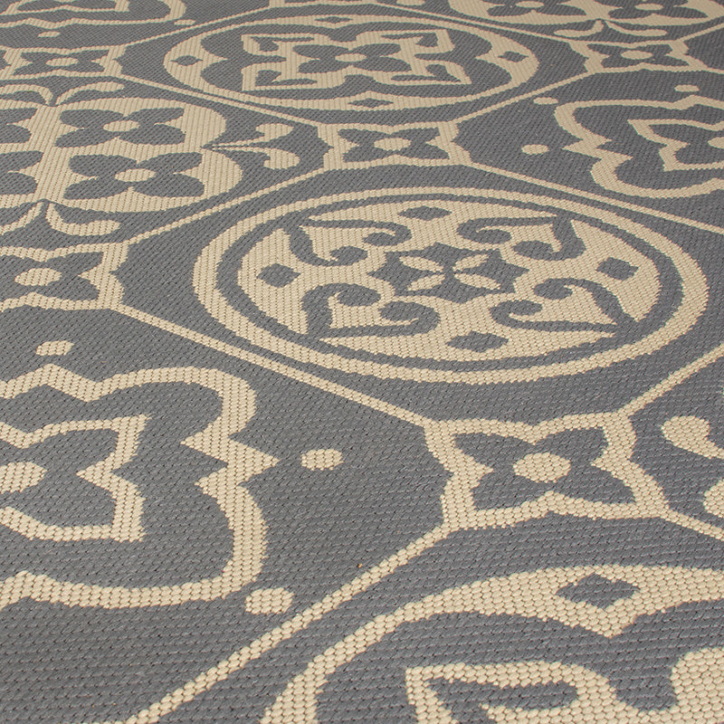 Retro outdoor rug - Floreno Ostia Grey