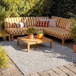 Outdoor Rug - Summer Retro Grey