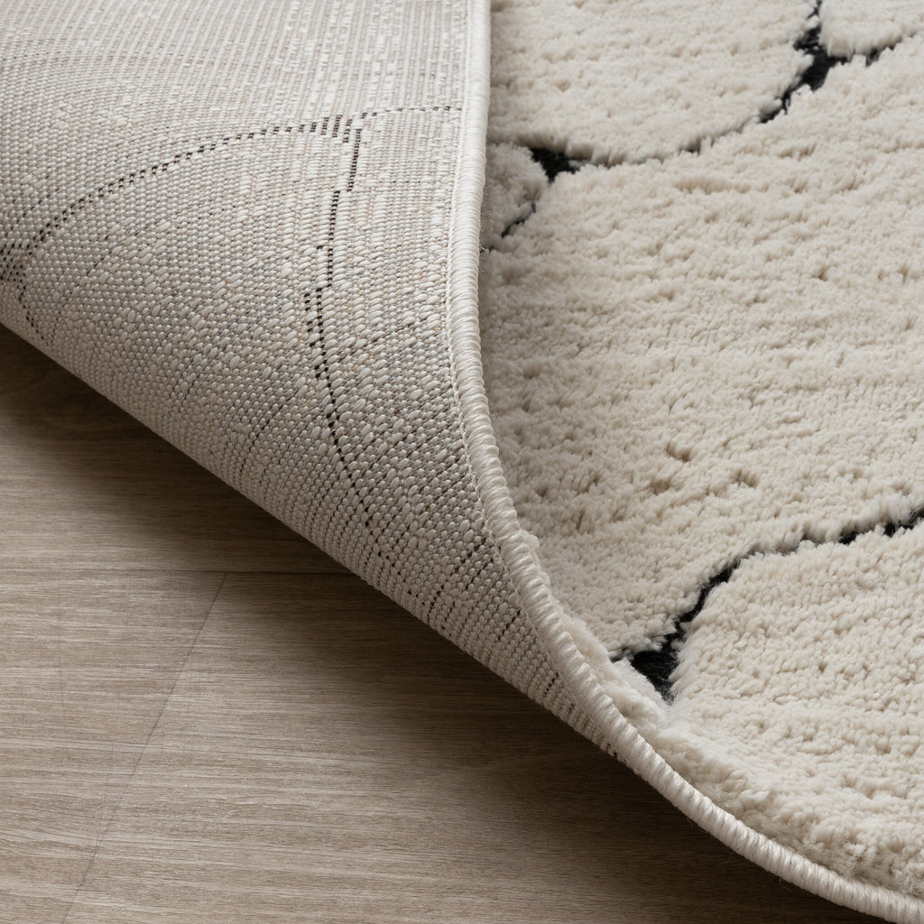 Scandinavian Rug - Yune Stone Cream/Black