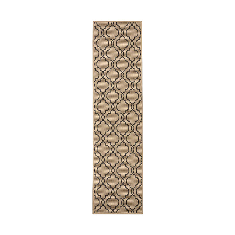Retro balcony rug - Floreno Milan Beige/Black